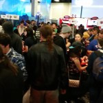 The crowd at the Nintendo booth!